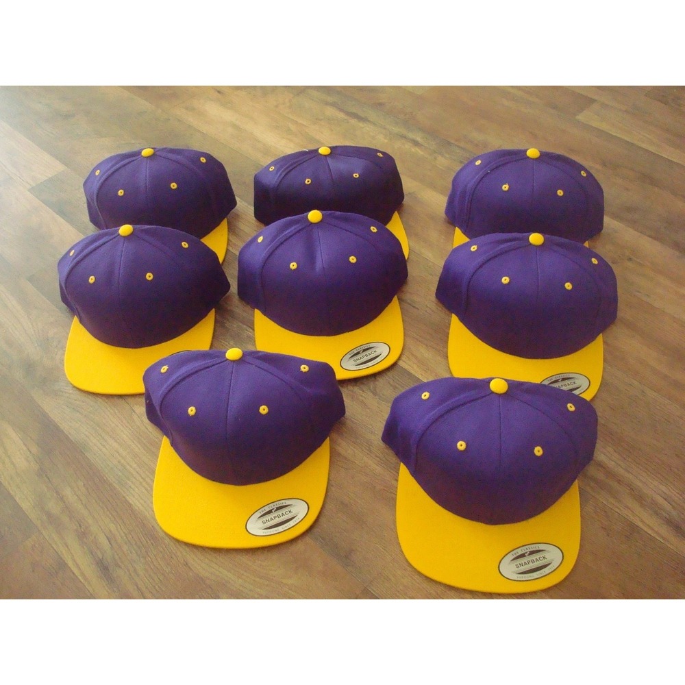 6 LOT BUNDLE BLANK SNAPBACK‎ LOS ANGLES LIDS HAT CAP 00S Y2K VINTAGE DEADSTOCK